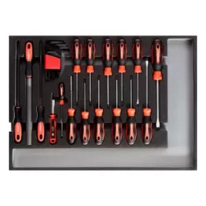 Image of Gedore Tool set screwdr.+files CT-module 26pcs