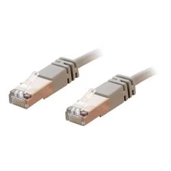 Image of C2G 1m Shielded Cat5E Moulded Patch Cable - Grey