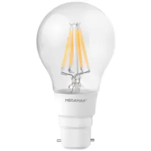 Image of Megaman 5.5W LED Filament Classic BC B22 GLS Warm White Dimmable - 146731
