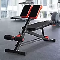 Image of HOMCOM Multifunctional Hyper Dumbbell Bench Indoor Fitness Machine Weights Work Out Ab Sit Up Decline Flat Sit up