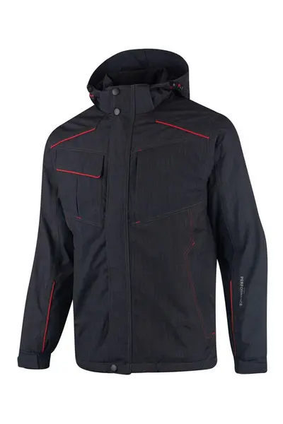 Image of Lee Cooper Workwear Hooded Padded Jacket Black