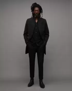 Image of AllSaints Ranger Brushed Cotton Slim Fit Coat