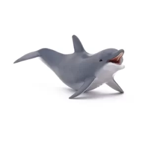 Image of PAPO Marine Life Playing Dolphin Toy Figure, Three Years or Above, Grey (56004)