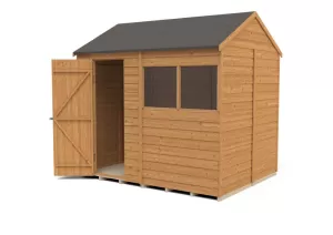 Image of Forest Garden 8 x 6ft Apex Overlap Dip Treated Windowless Shed