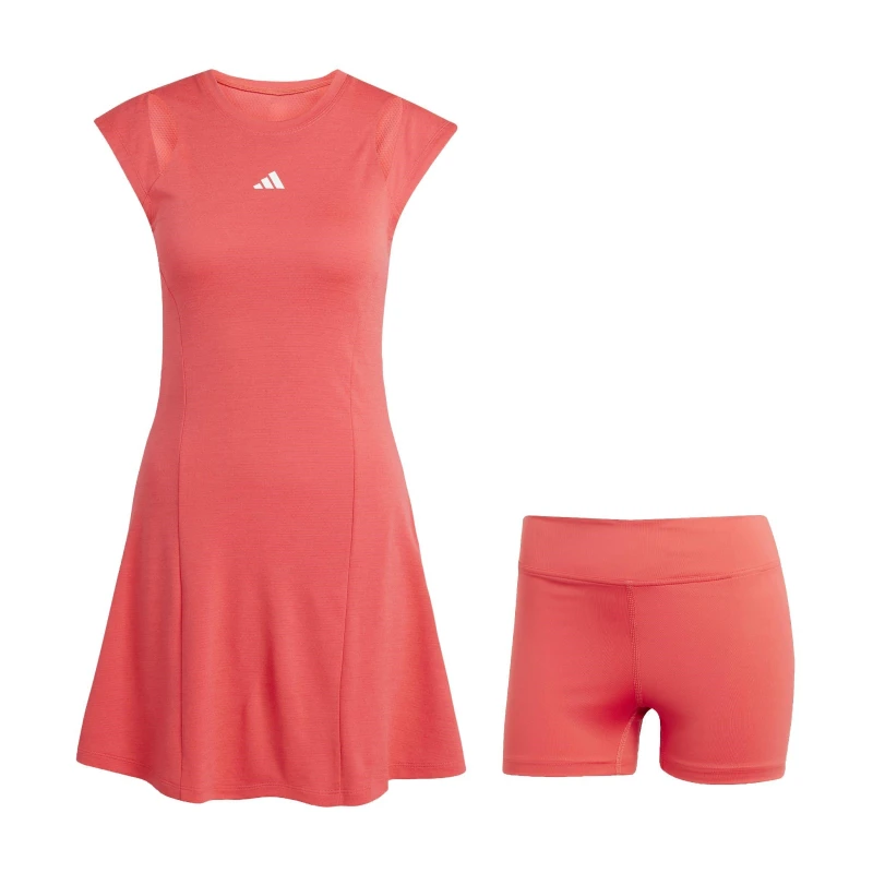 Image of adidas Pro Tennis Dress Womens Red female 8 (XS)