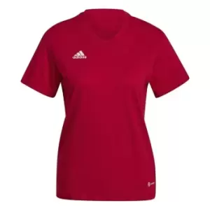 Image of adidas ENT22 T Shirt Womens - Red
