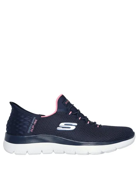 Image of Skechers Womens Summits New Nature Memory Foam Trainers UK Size 3 (EU 36) Navy Pink SKE2325-NVPK-3