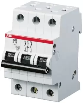 Image of Abb S204-B25 Circuit Breaker, Thermal Mag, 4 Pole