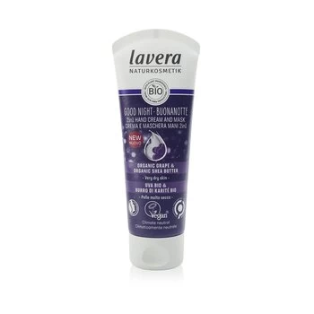 Image of LaveraGood Night 2In1 Hand Cream & Mask Wirh Organic Grape & Organic Shea Butter - For Very Dry Skin 75ml/2.6oz
