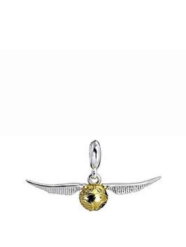 Image of Sterling Silver Golden Snitch Clip On Charm With Claw Set Crystals