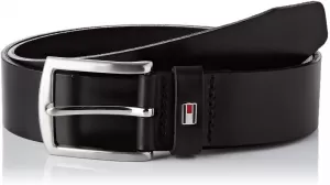 Image of Tommy Hilfiger Mens New Denton 4.0 Leather Belt - Black - 90cm