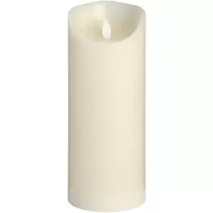 Image of Luxe Collection 3.5 x9 Cream Flickering Flame LED Wax Candle