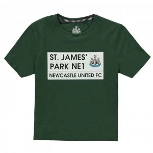 Image of Team St James Park T Shirt Junior Boys - Green