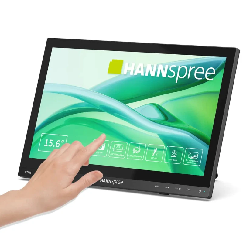 Image of Hannspree Hannspree HT165HPB computer monitor 39.6cm (15.6") 1920 x 1080 pixels Full HD LCD Touch Screen Black HT165HPB