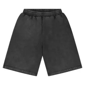 Image of urban classics Heavy Sand Washed Sweat Shorts, black