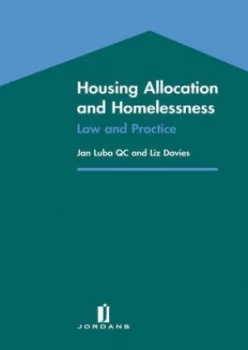 Image of Housing Allocations and Homelessness by Jan Luba and Liz Davies Paperback