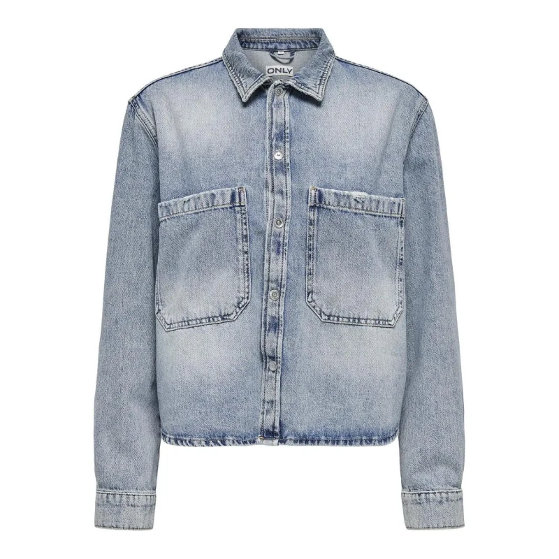 Image of Only Womens denim shirt Only Cassie Bleu Female M