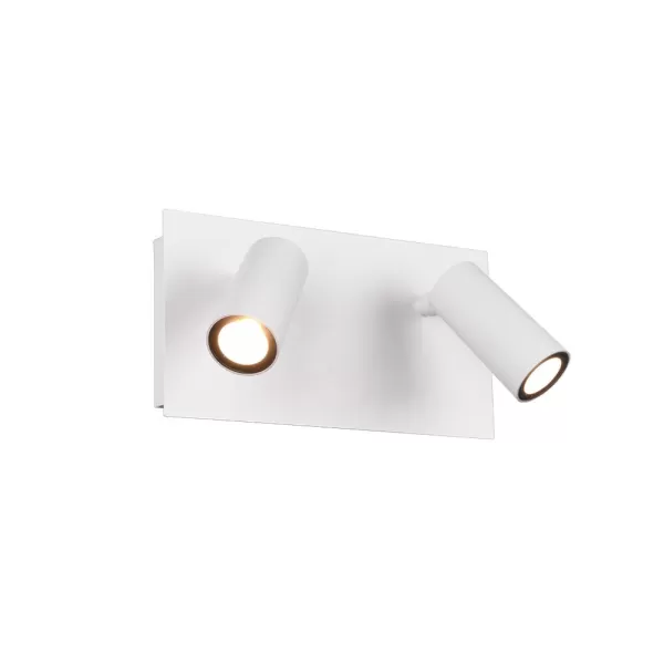 Image of Tunga Modern 2 Light Outdoor Spotlight White Matt 3000K IP54