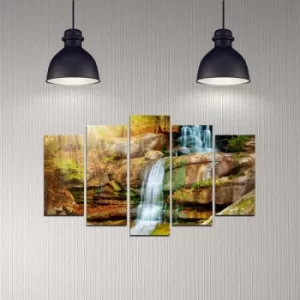 Image of 5DMDF-2 Multicolor Decorative MDF Painting (5 Pieces)