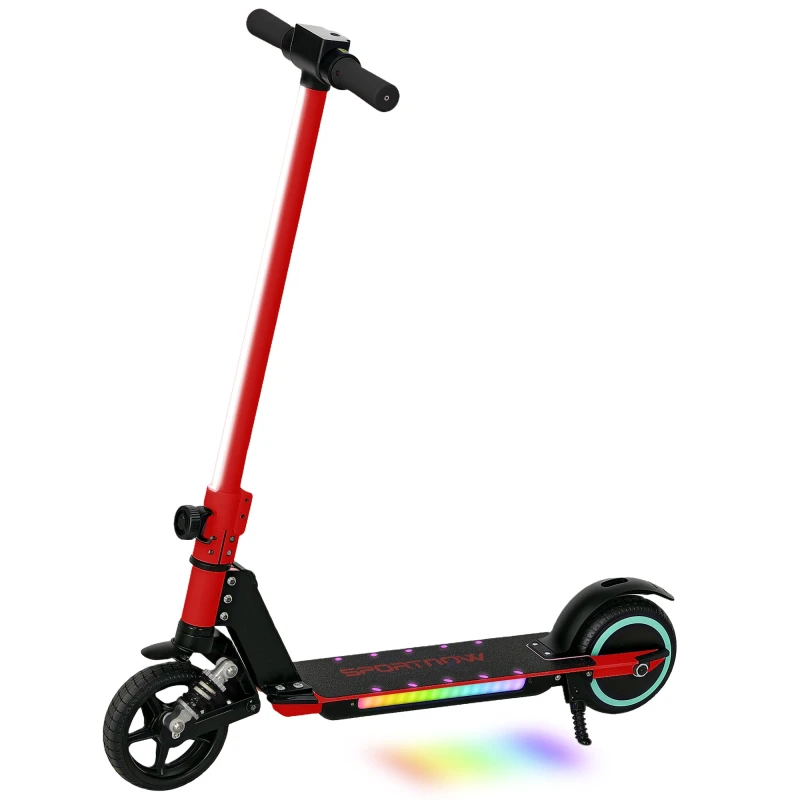 Image of SPORTNOW SPORTNOW Folding Electric Scooter w/ LED Lights and Display - Red