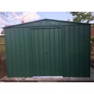Image of 10' x 8' Lotus Heritage Green Apex Metal Shed (3.07 x 2.47m)
