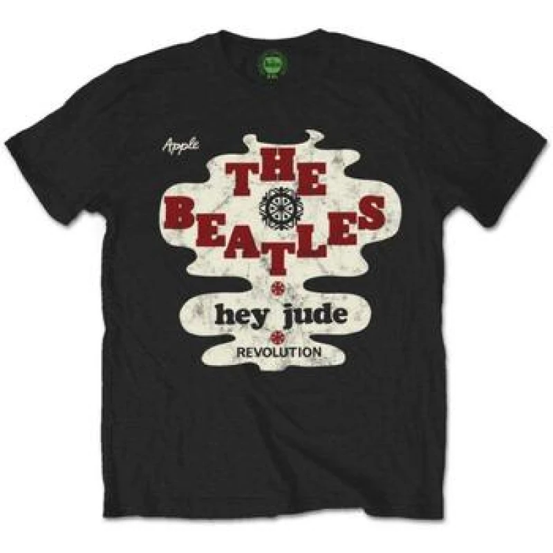 Image of The Beatles The Beatles Men Hey Jude lution T-Shirt in Black Size: 2X-large Black XXL Male 5063300575871