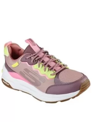 Image of Skechers Global Jogger Fresh Strike Trainers, Mauve, Size 8, Women