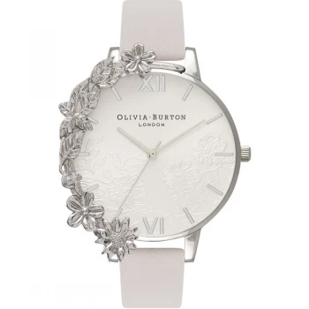 Image of Case Cuffs Silver Lace & Blush Watch