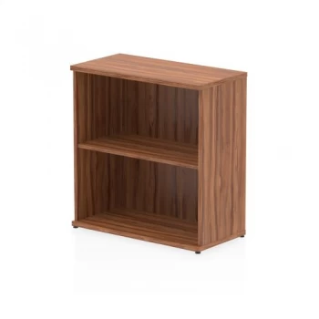 Image of Trexus Office Low Bookcase 800x400x800mm 1 Shelf Walnut Ref I000109