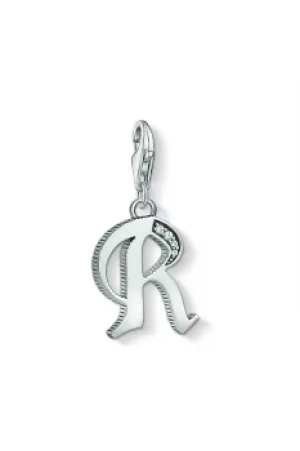 Image of Ladies Thomas Sabo Sterling Silver Charm Club Letter R Charm 1598-643-21