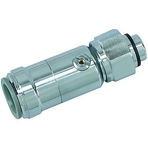 Image of John Guest Speedfit 15PTSVP Straight Service Valve Chrome 15mm