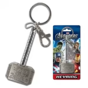 Image of Marvel Thor Hammer Pewter Key Chain