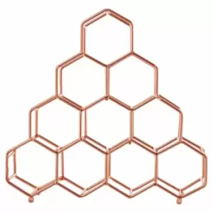 Image of Premier Housewares 10 Bottle Spice Rack, Copper Plated