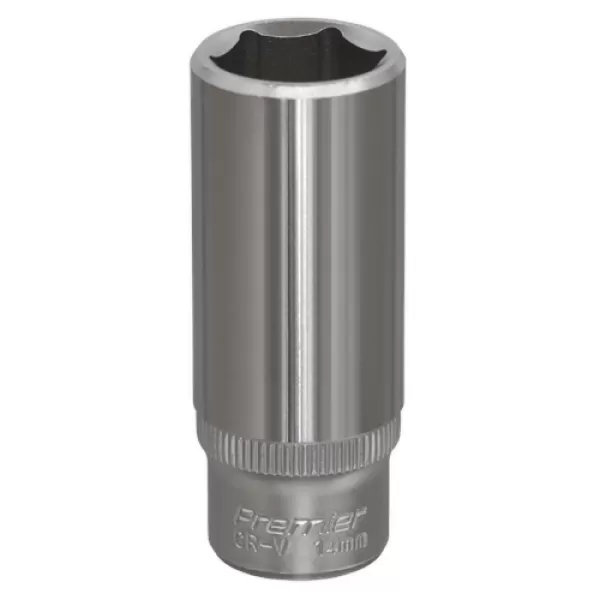 Image of Genuine SEALEY S1414D WallDrive® Socket 14mm Deep 1/4Sq Drive