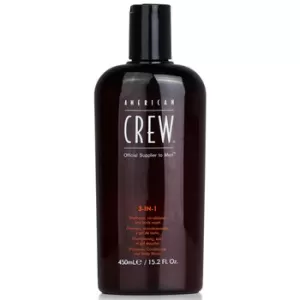 Image of American Crew Classic 3 in 1 Shampoo, Conditioner and Body Wash 450ml
