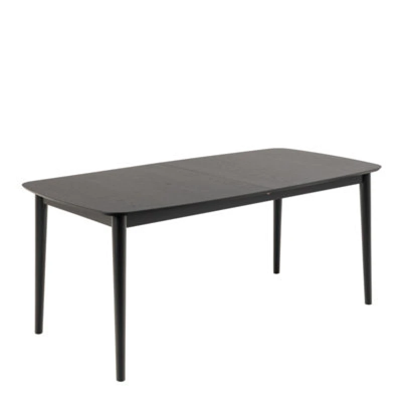 Image of Furniture To Go A-Line Round Dining Table in White Oak in Black Unisex