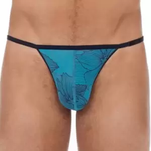 Image of HOM Temptation Plume Fano G-String - Blue M
