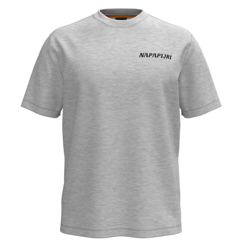 Image of T-Shirt Napapijri S-Sol Gris Male M