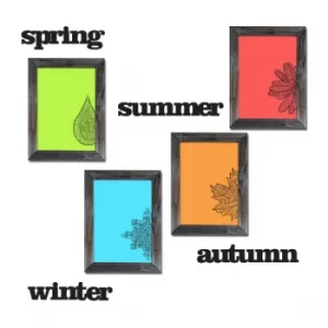 Image of CYT-3 Multicolor Decorative Framed MDF Painting (8 Pieces)