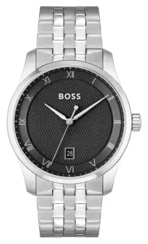 Image of BOSS 1514123 Principle (41mm) Black Dial / Stainless Steel Watch