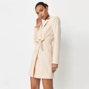 Image of Missguided Wrap Blazer - Cream