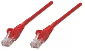 Image of Intellinet Network Patch Cable, Cat5e, 2m, Red, CCA, U/UTP, PVC,...