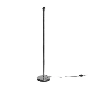 Image of Charlie Modern Stem Silver Floor Lamp Base
