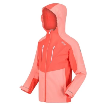 Image of Regatta Junior Highton III Waterproof Jacket - FusCrl/NeoPc