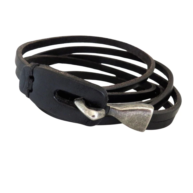 Image of Aye Do Gifts Mens Brown Leather Wrap 5639-NP-MWRAPB Brown male One Size