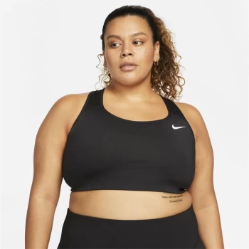 Image of Nike Swoosh Sports Bra - Black