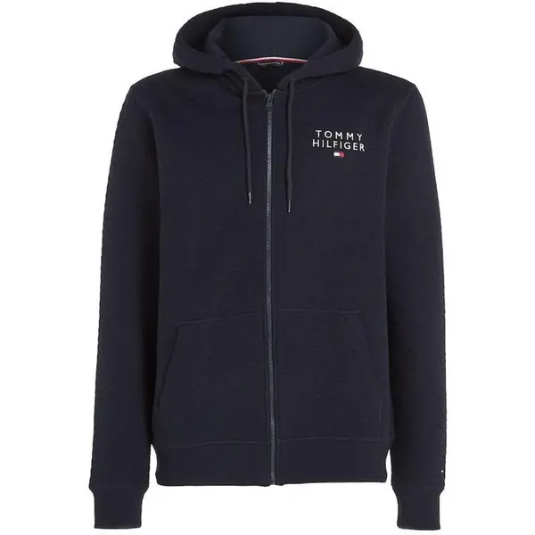 Image of Tommy Hilfiger Hwk Fz Hoodie Quilted - Blue S