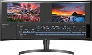 Image of LG 34" 34WN80CB Quad HD IPS Ultra Wide Curved LED Monitor