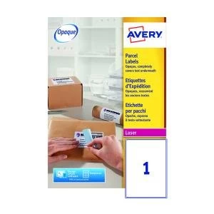 Image of Avery Ultragrip Laser Labels 199.6x289.1mm Wht Pack of 500 L7167-500