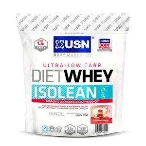 Image of USN Diet Whey Isolean Cherry Bakewell Flavour Powder 454g